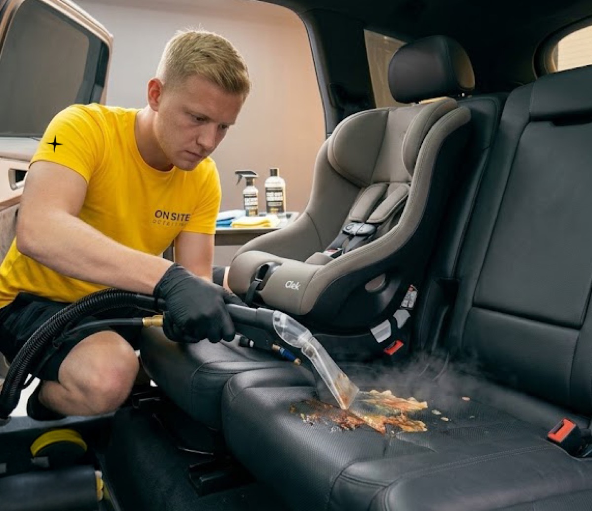 Professional biohazard cleanup and vehicle sanitization service