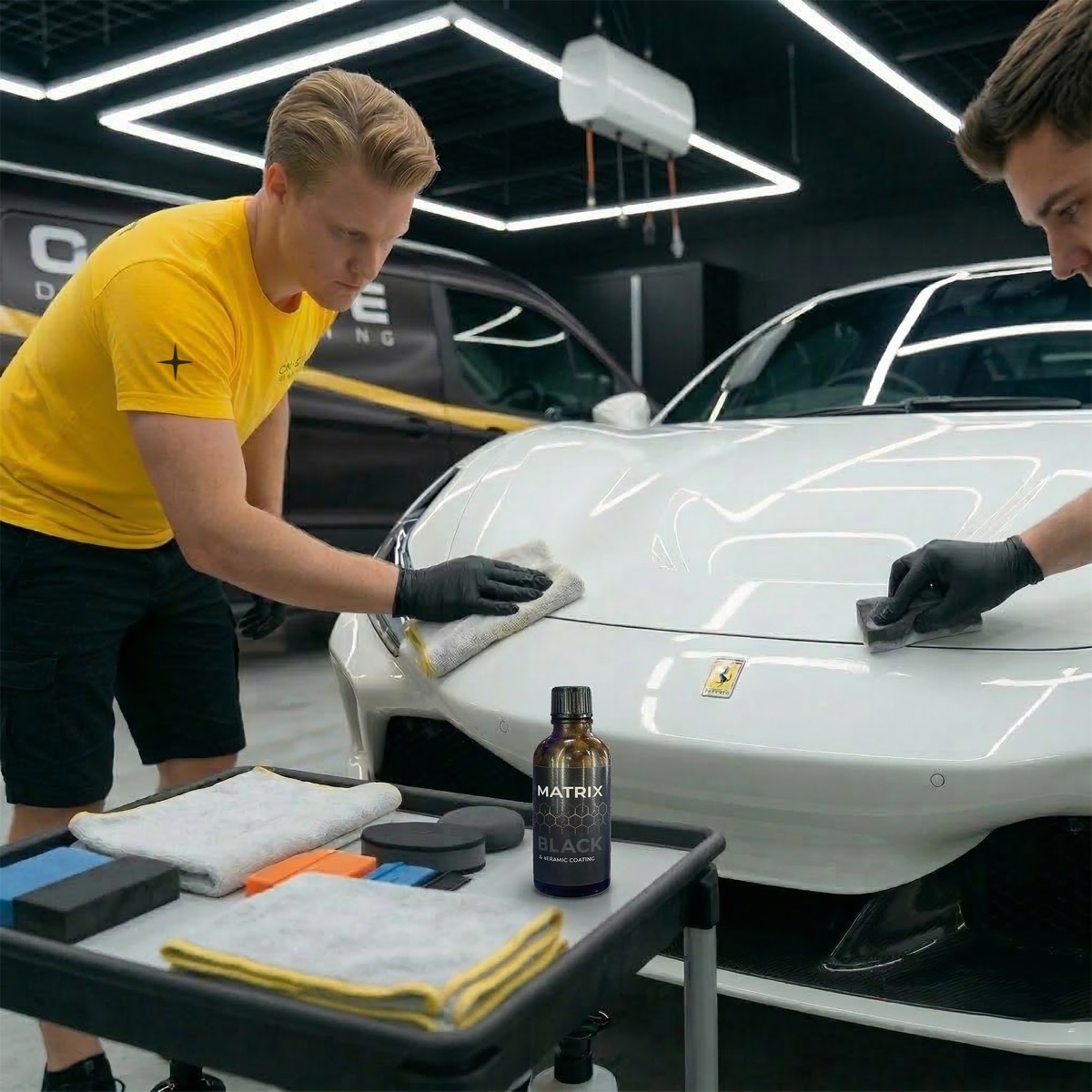 Ceramic coating application for long-lasting vehicle protection