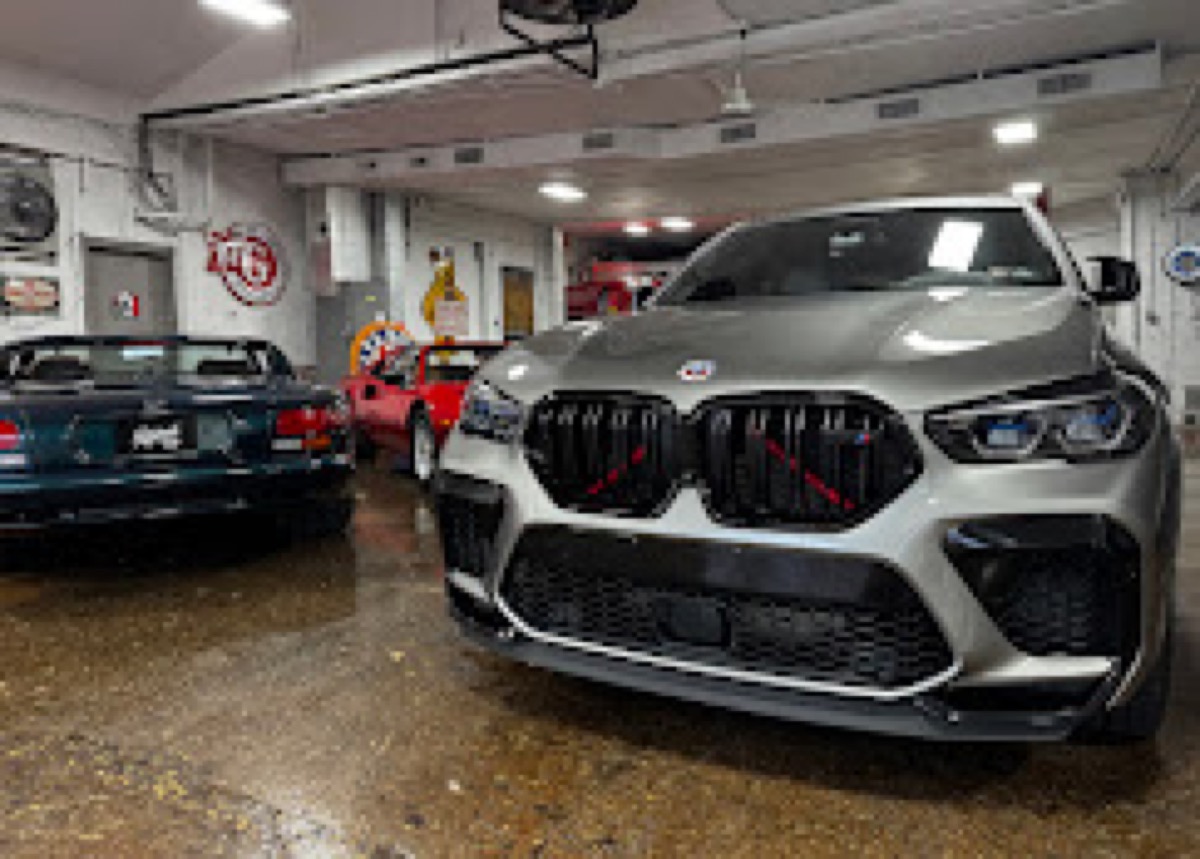 Professional auto detailing before and after result